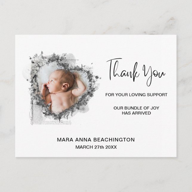 *~* Baby Faire-part + Merci Cartes postales (Devant)