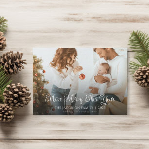 Baby Faire-part Plus Joyeux Cette Carte de Noël
