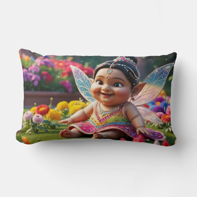 Baby Fairy Cheerfulness Lendenkissen (Vorderseite)