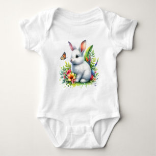 Baby Farm Animal Rabbit Sublimation-98186 Baby Strampler