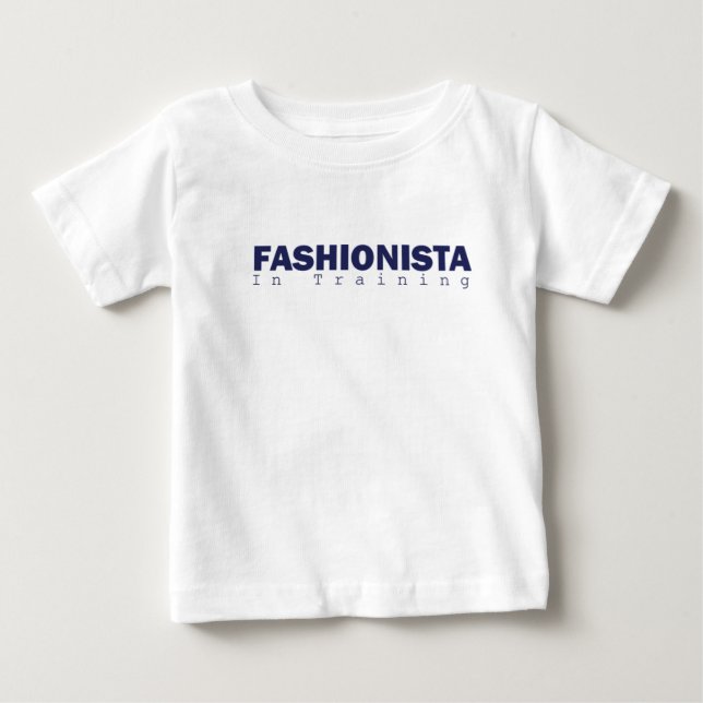 Baby: fashionista-im Training Baby T-shirt (Vorderseite)