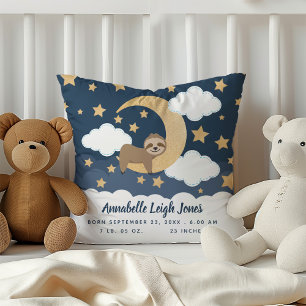Baby Faultier Mond Kinderzimmer Kissenhülle Kissen