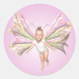 Baby-Fee-Aufkleber Runder Aufkleber