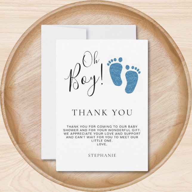 Baby Feet Baby Dusche Vielen Dank Dankeskarte (Von Creator hochgeladen)