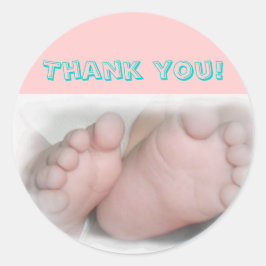 Baby Feet - Danke! Aufkleber