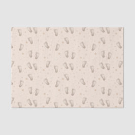 Baby Feet Decoupage Dusche Beige Seidenpapier
