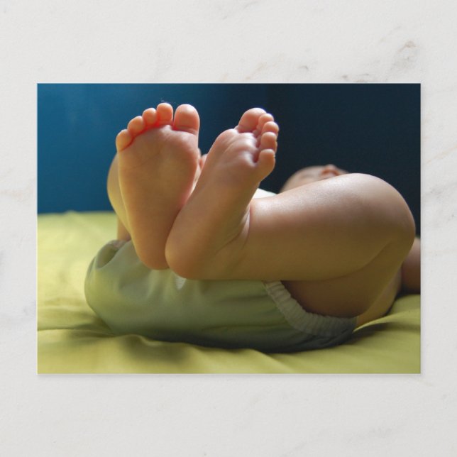 Baby Feet Dreams Postkarte (Vorderseite)