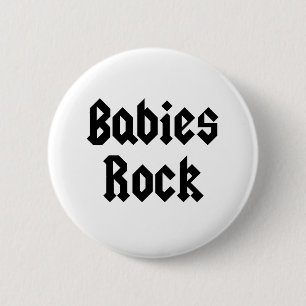 Baby-Felsen-Baby-T-Shirt Button