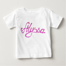 Baby Fine Jersey T - Shirt Alyssa name