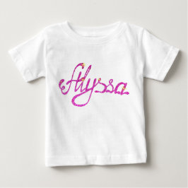Baby Fine Jersey T - Shirt Alyssa name