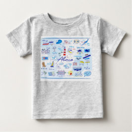 Baby Fine Jersey T Shirt - "The ABC's of Hope town