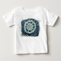 Baby Fine Jersey T - Shirt White mandala