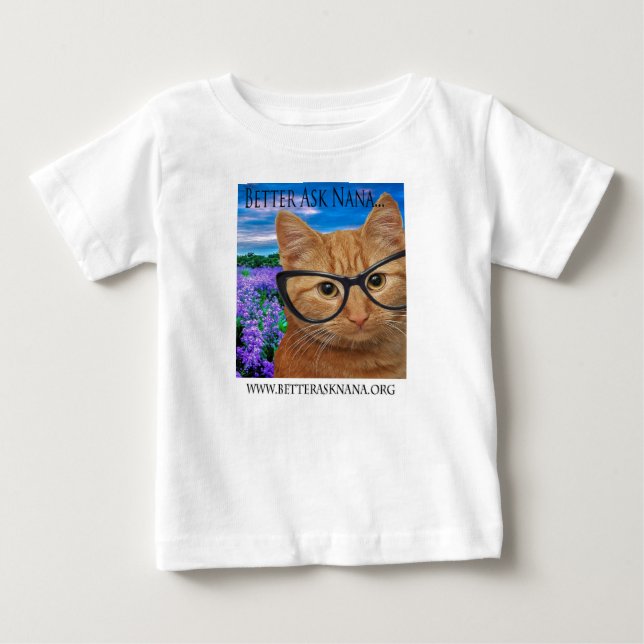 Baby Fine Jersey Tee besser gefragt Nana (Vorderseite)