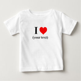 Baby Fine T - Shirt - Custom I heart (Ihr Text)