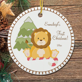 Baby First Christmas "Lion Keramik Ornament