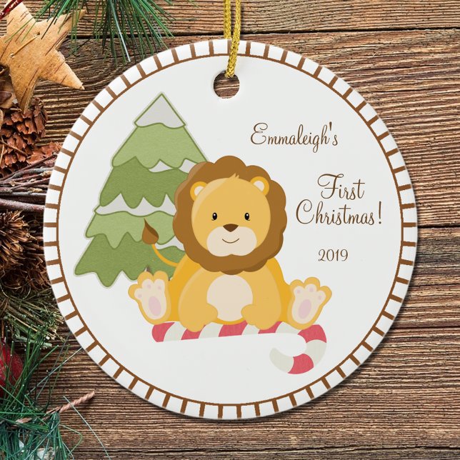 Baby First Christmas "Lion Keramik Ornament (Von Creator hochgeladen)