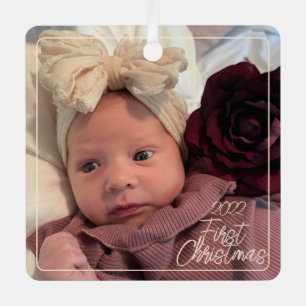 Baby First Christmas Metal Ornament Aus Metall