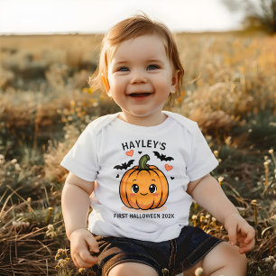 Baby First Halloween Pumpkin Strampler
