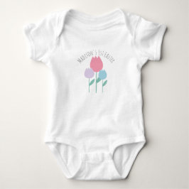 Baby First Oaster Spring Tulips Baby Bodysuit Strampler