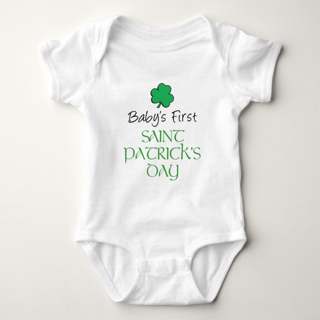 Baby First St Patricks Day Strampler (Vorderseite)