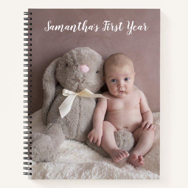 Baby First Year Foto Journal Notizbuch (Vorderseite)