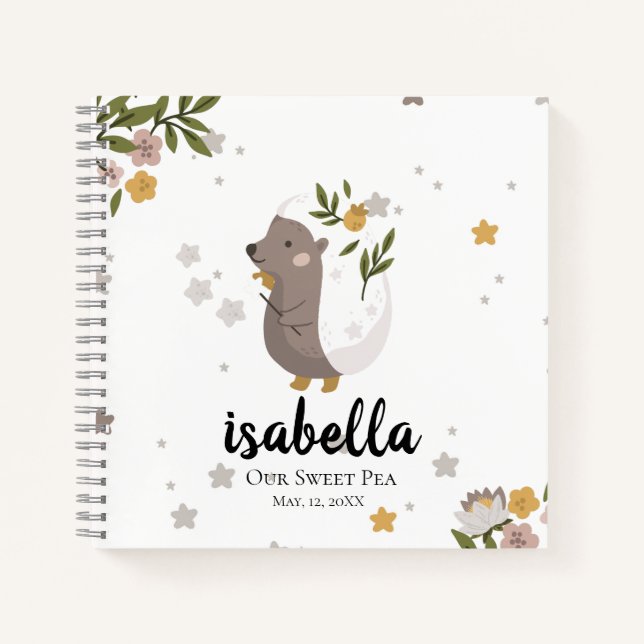 Baby First Year Individuelle Name Prenancy Journal Notizbuch (Vorderseite)