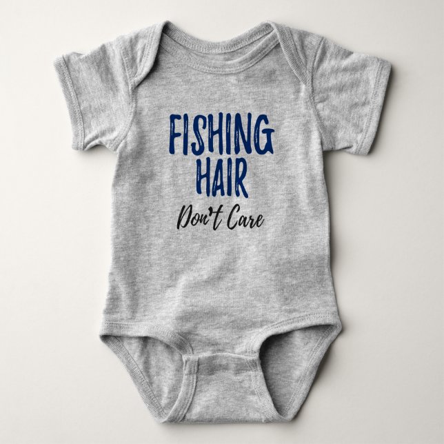 Baby-Fischen-Haar interessieren sich nicht Baby Strampler (Vorderseite)