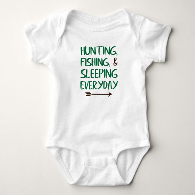Baby Fishing Jersey Bodysuit Shirt (Vorderseite)