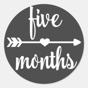 Baby Five Months Meilenstein Stickers