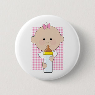 Baby-Flaschen-Mädchen Button