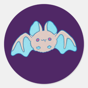 Baby Fledermaus Blob Runder Aufkleber