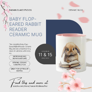 Baby Flop-Eared Rabbit Reader Tasse