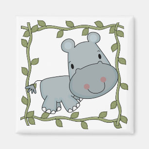 Baby-Flusspferd-T-Shirts und Geschenke Magnet