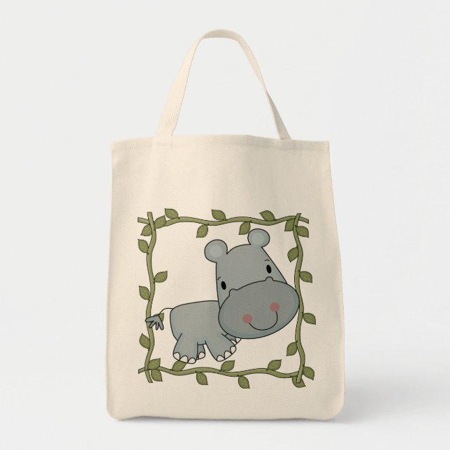 Baby-Flusspferd-T-Shirts und Geschenke Tragetasche (Vorne)