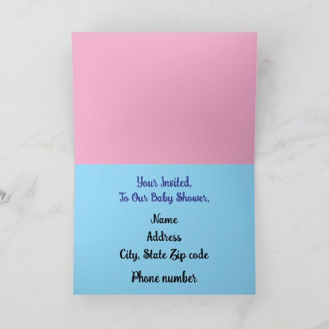 Baby Folded Greeting Card Karte (Innenseite)