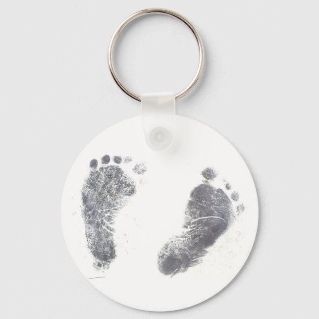 Baby Foot-Drucke Schlüsselanhänger (Vorderseite)