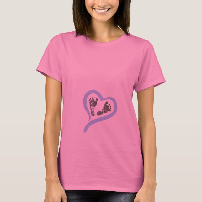 Baby Footprints Design von LH T-Shirt (Vorderseite)