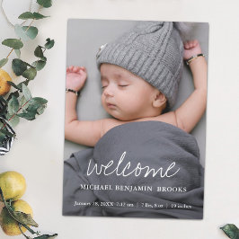 Baby Foto Announcement Magnet