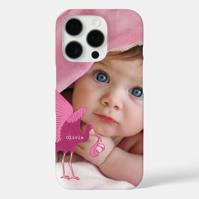 Baby Foto Baby Stats Pink Stork title_seo2 (Rückseite)