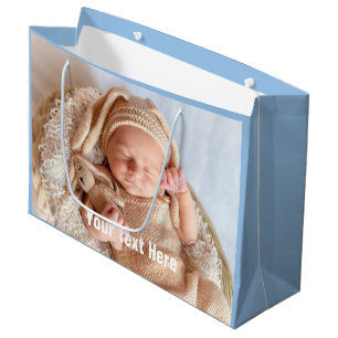 Baby Foto Blue Grosse Geschenktasche Große Geschenktüte