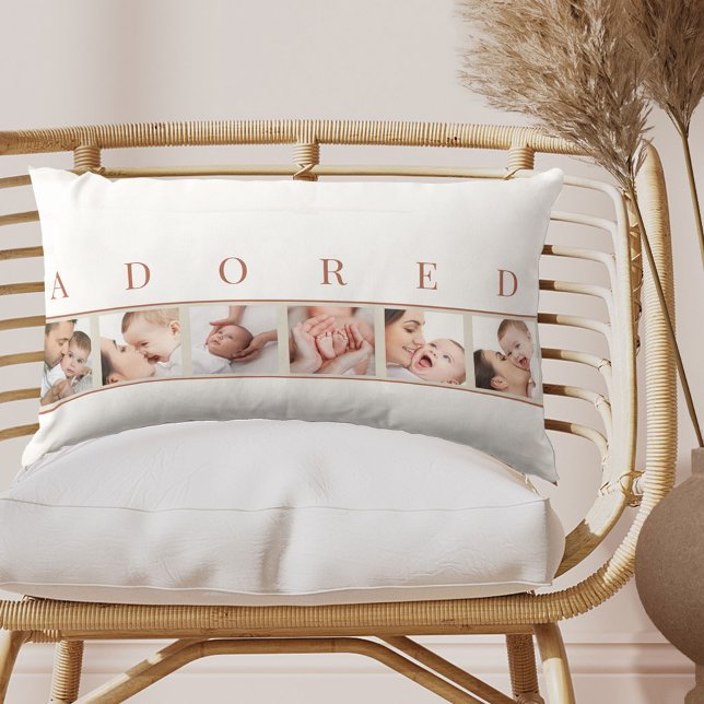 Baby Foto Collage ADORED Neutral Kinderzimmer Lendenkissen (Von Creator hochgeladen)