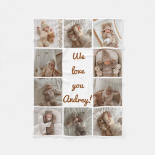Baby-Foto-Collage-Fleece-Decke Fleecedecke