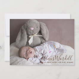 Baby Foto Collage Geburtshinweis Ankündigung