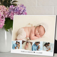Baby Foto Collage mit Zigzag Picture Strip