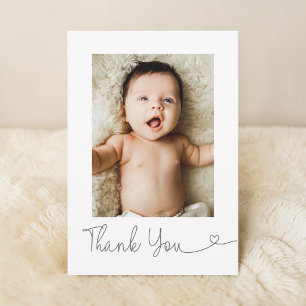Baby Foto Danke Herz Moderne Babyparty