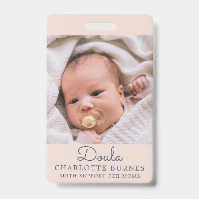Baby Foto Doula Abzeichen Ausweis (Vorderseite)