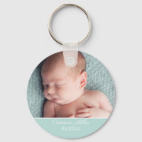 Baby Foto Elegant Mint Green Geburtserklärung