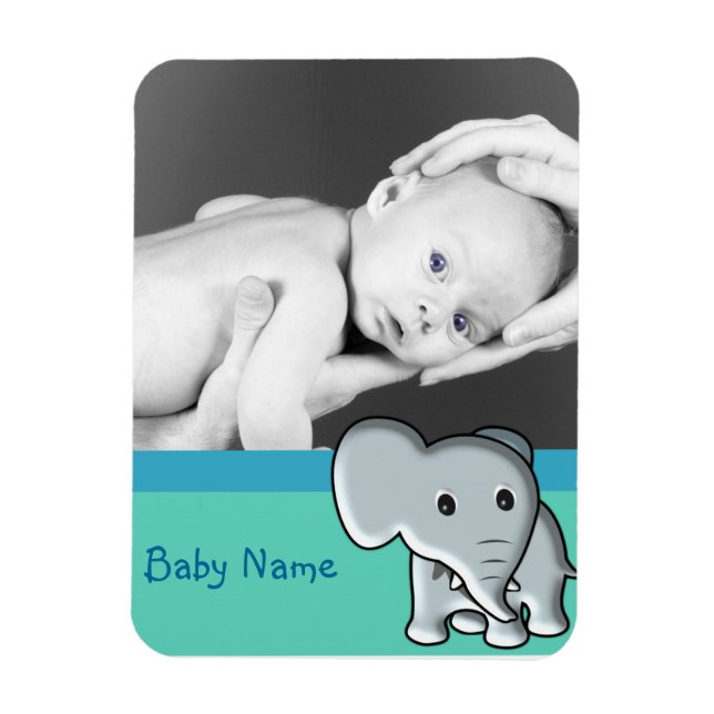 Baby Foto/Elephant Magnet (Vertikal)