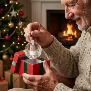 Baby-Foto Erstes Weihnachten Personalisieren Schlüsselanhänger