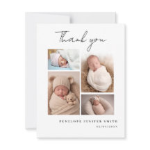 Baby-Foto-Geburtsanzeige Karte Multi-Foto